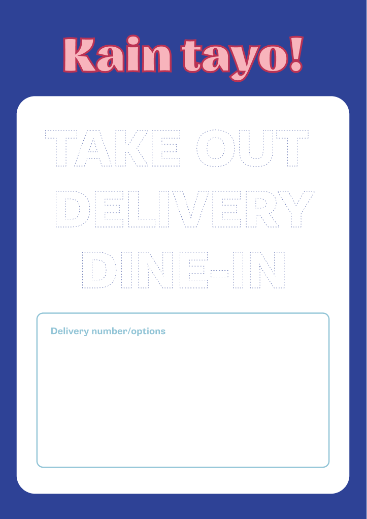 Dining options (A4)